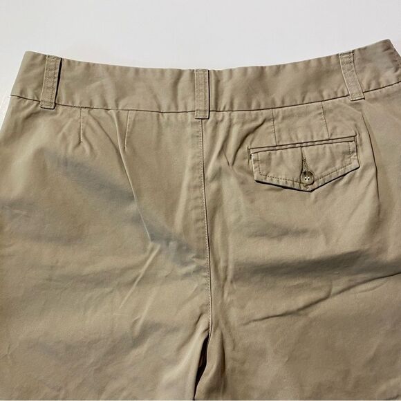 Eddie Bauer Mercer Fit Chino Khaki Shorts Women's Size 12 100% Cotton - Picture 10 of 14